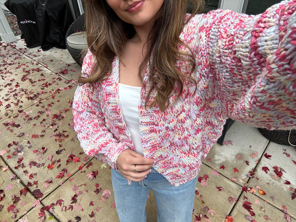 Open front sweater cardigan