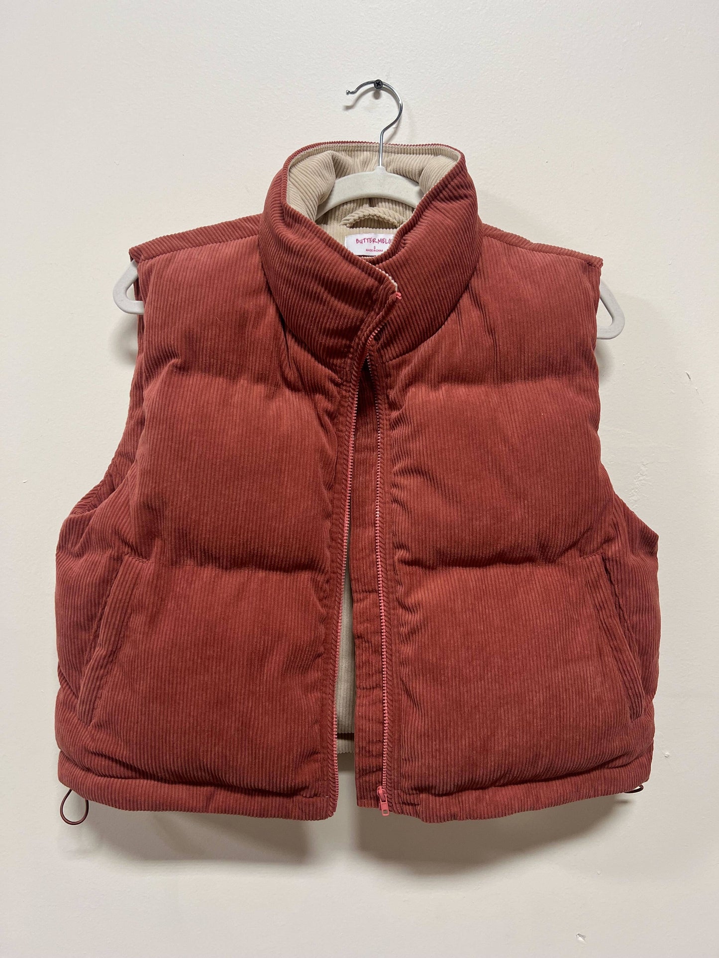 ADOREME CORDUROY PUFFER VEST