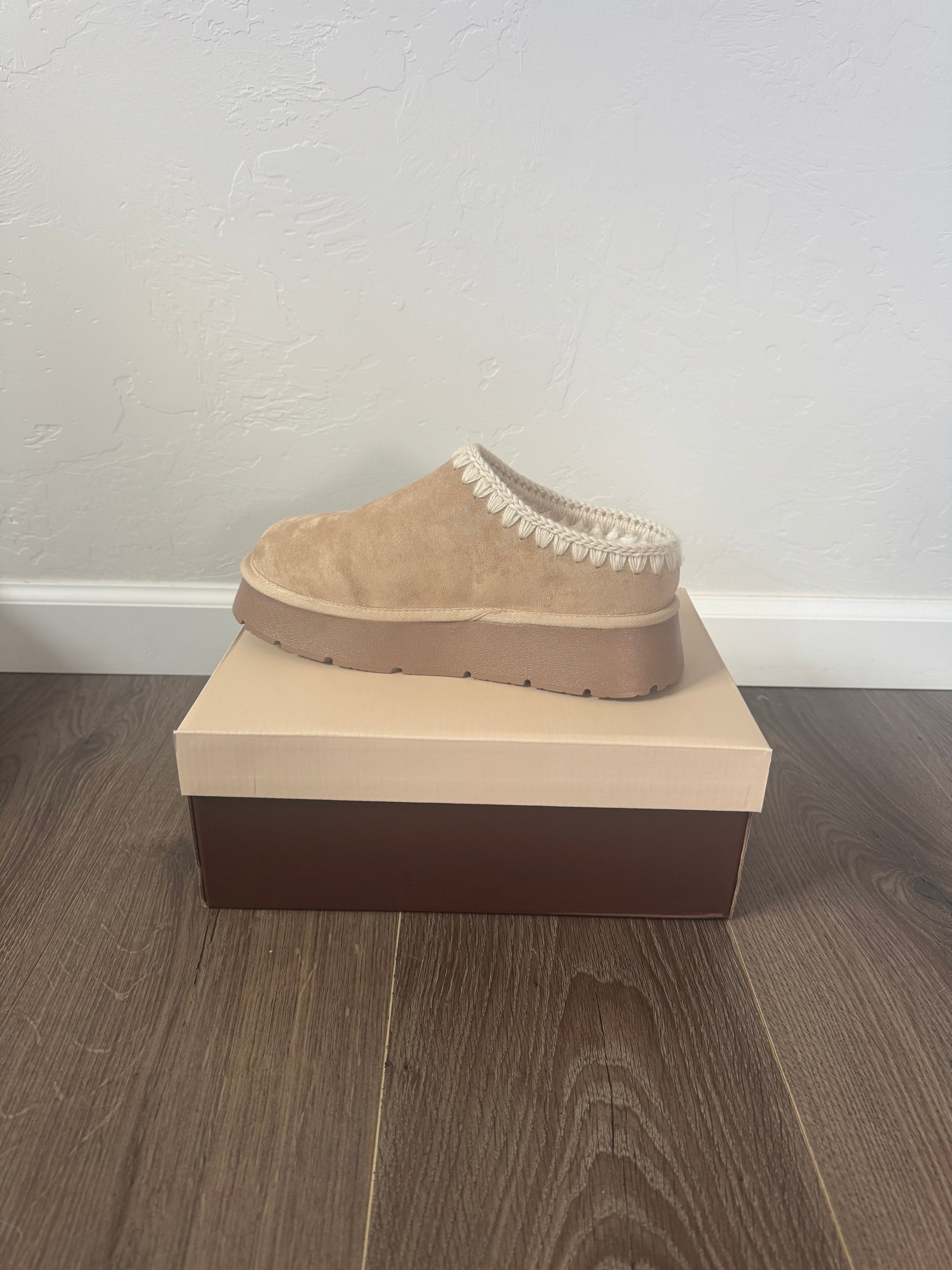 Platform Cozy Mule Slippers