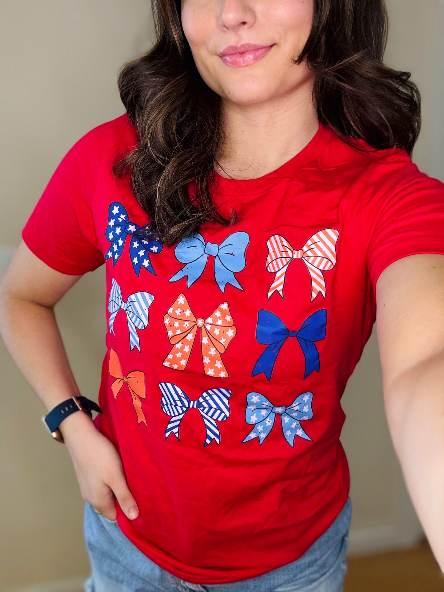 Red Bow Tee