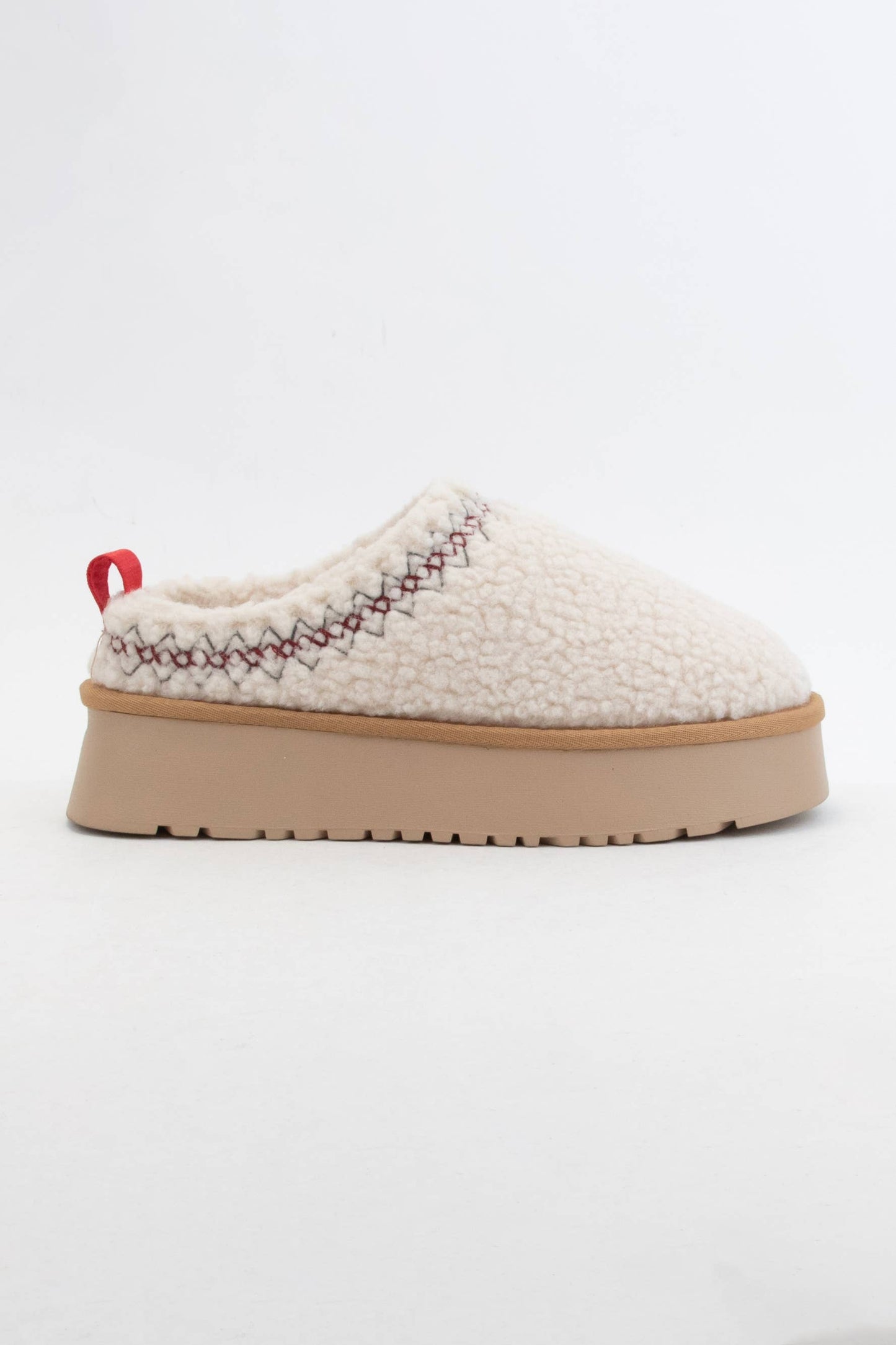 Preorder Ships out 12/11 ISAAC BORG FUR PLATFORM SHERPA SLIPPERS: OFF White