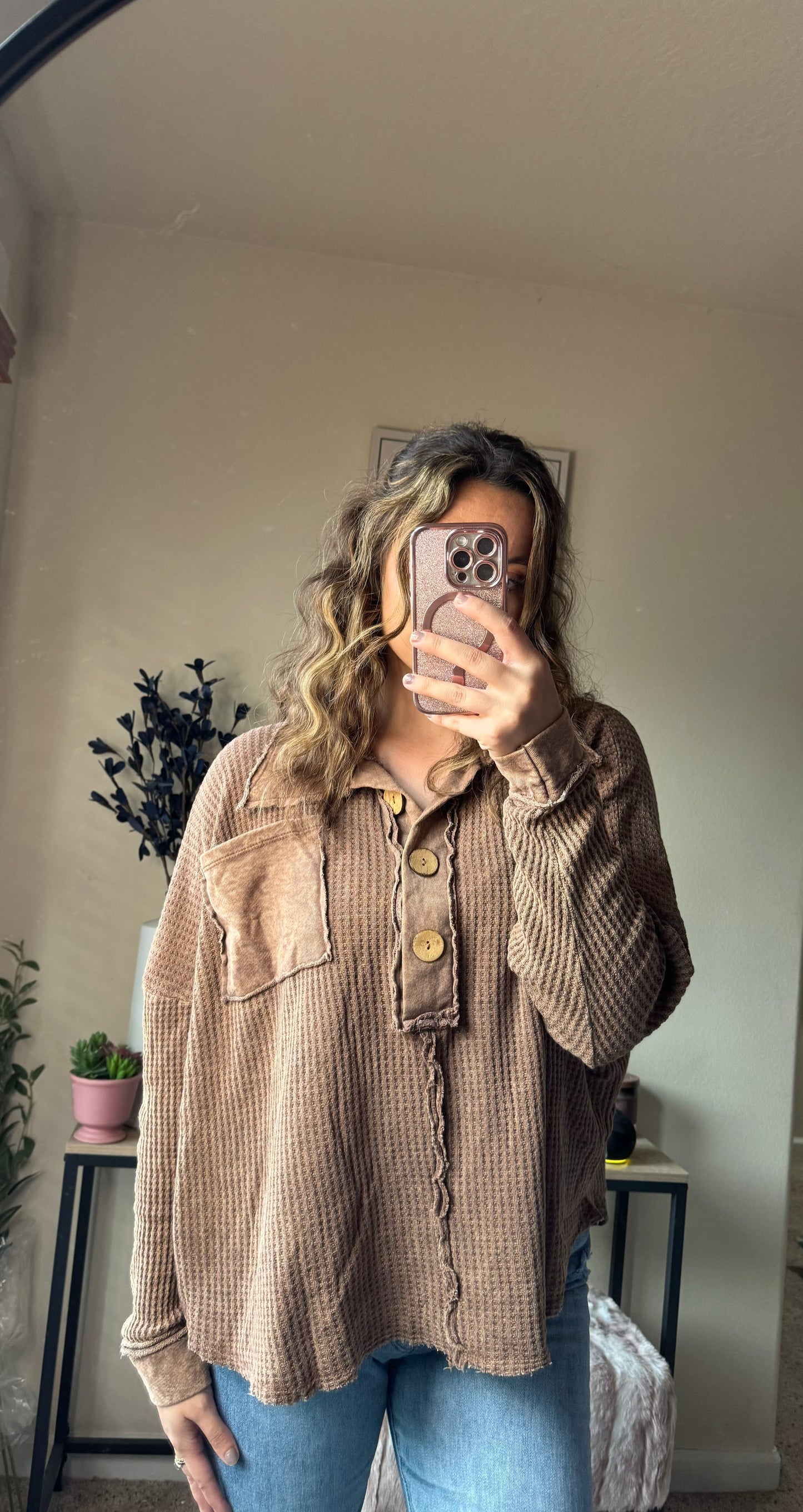 Mineral Dyed Waffle Tunic