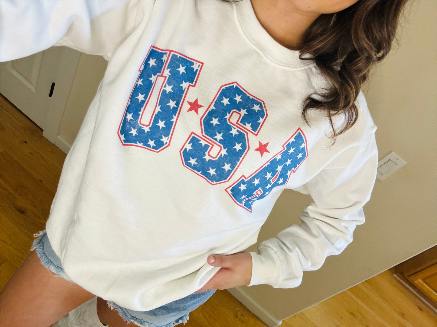 USA Star Crewneck