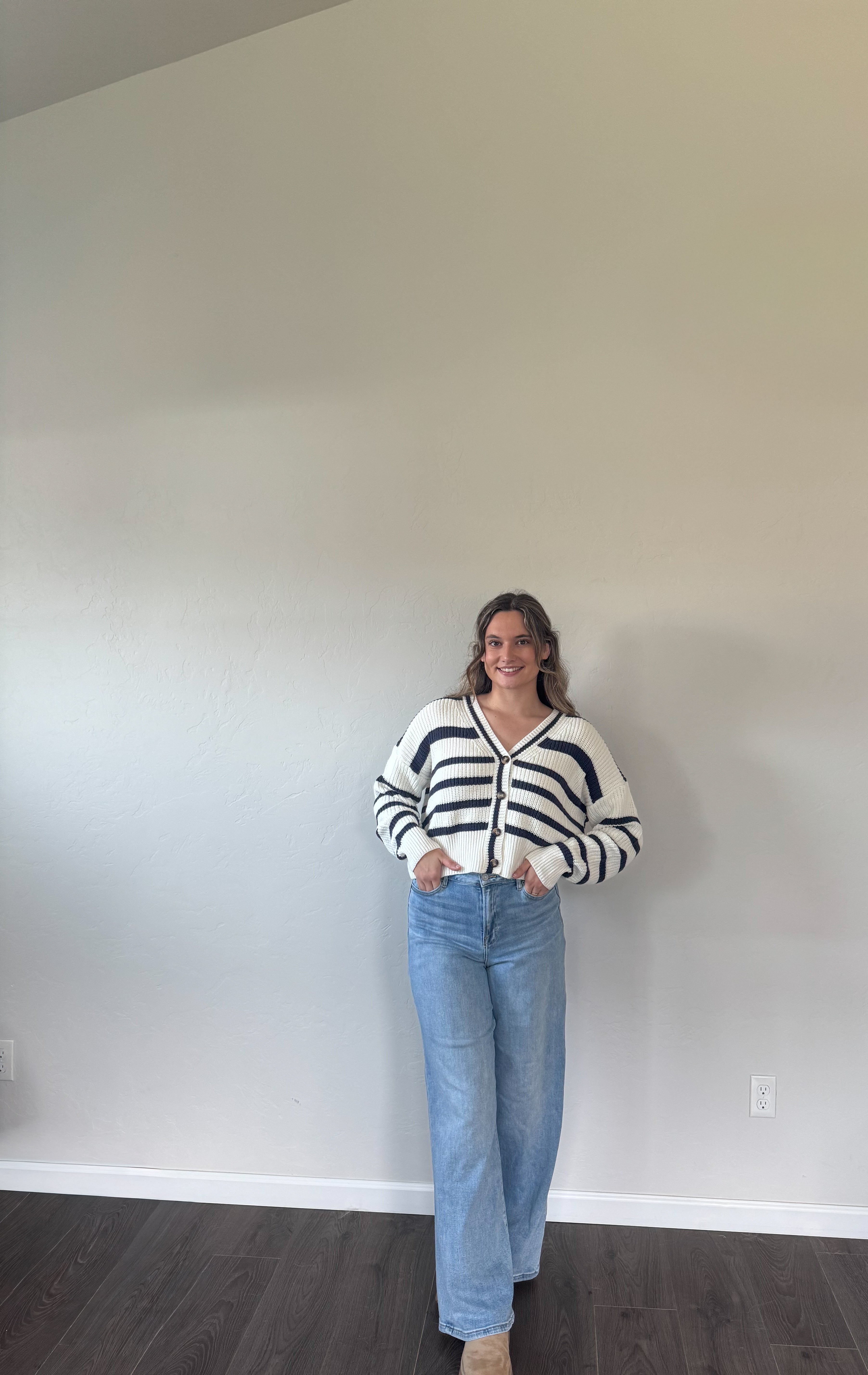 Bona striped cardigan