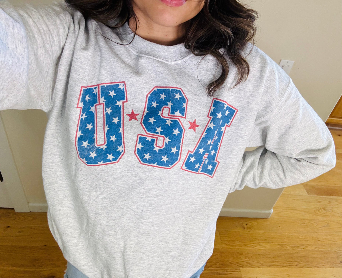 USA Star Crewneck