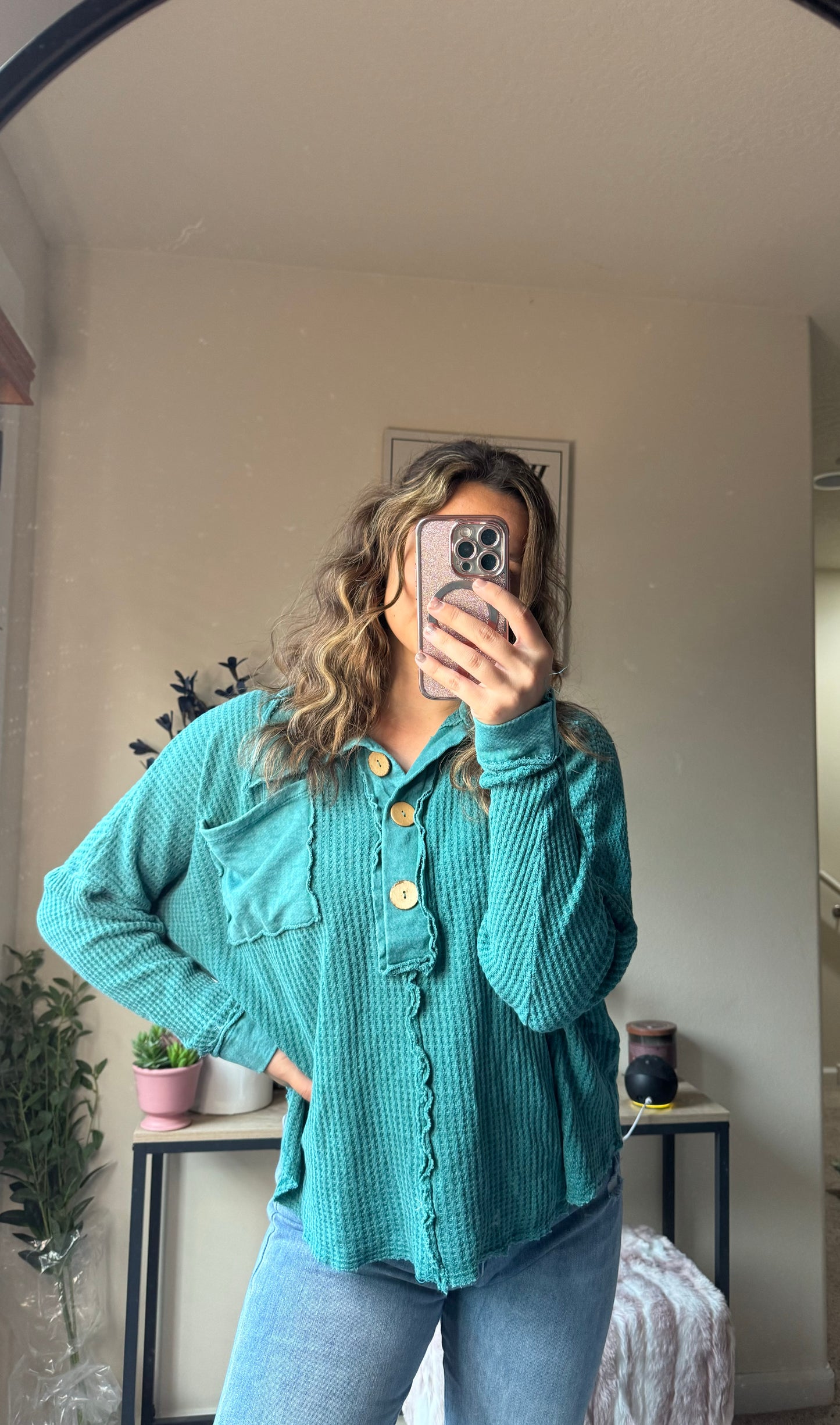 Mineral Dyed Waffle Tunic