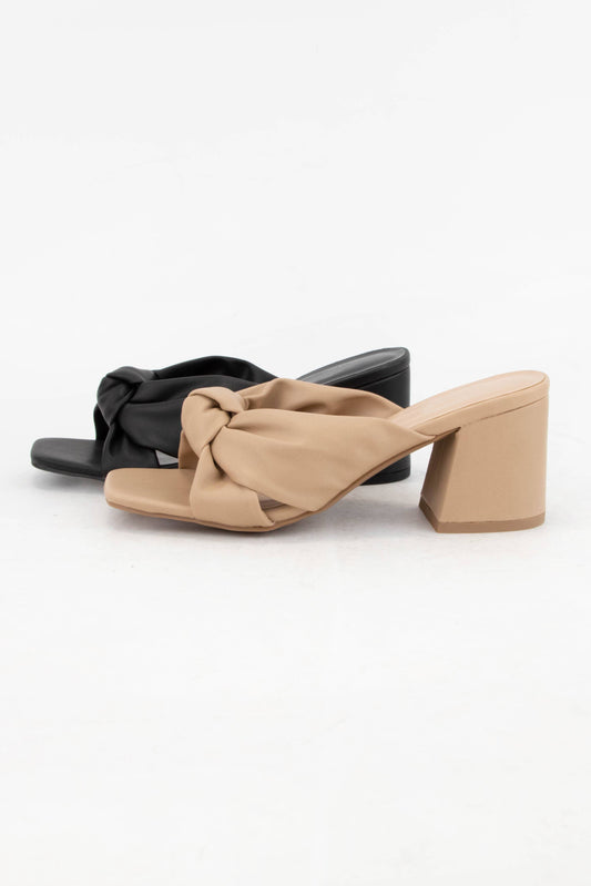 Elda Knotted Heel Color Natural