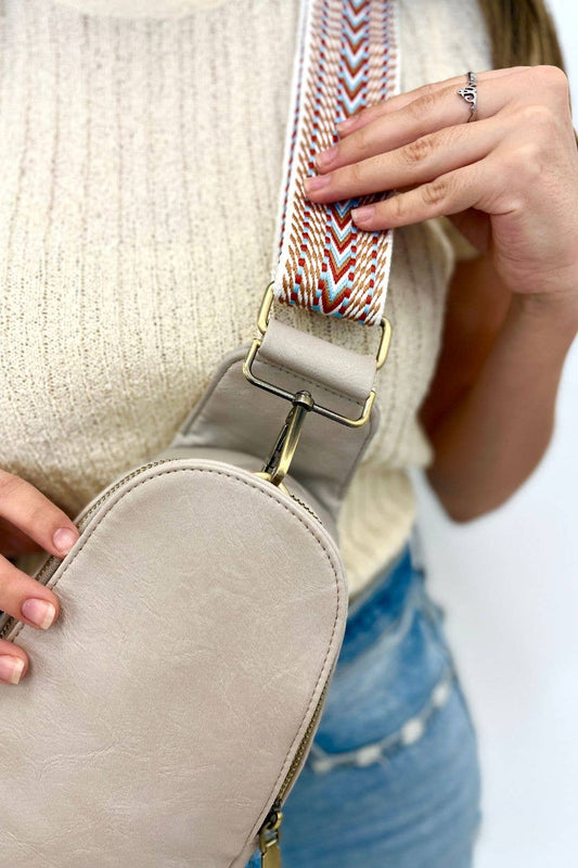 Sutton Sling Crossbody Fanny Bag: Grey