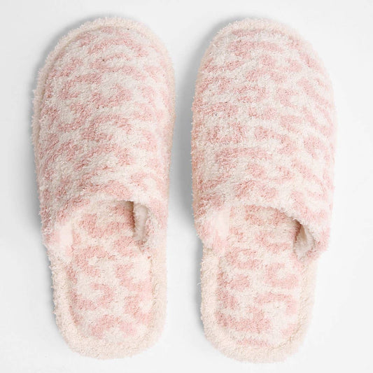 Winter Luxury Soft Leopard Pattern Slipper